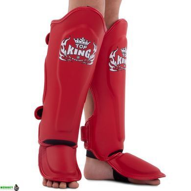 Защита голени и стопы для единоборств детская TOP KING TKSGKC Черный S
