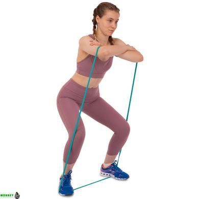 Резинка петля для подтягиваний SP-Sport Fitness LINE FI-9584-1 Зеленый 15-25кг бирюзовый