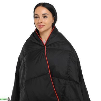 Ковдра туристична PUFFY DOWN BLANKET 4Monster C-BKR-178 Чорний (Нейлон 820D380T, качиний пух, покриття W, R водонепроник., р-р 127x178см, t -20 до 0)