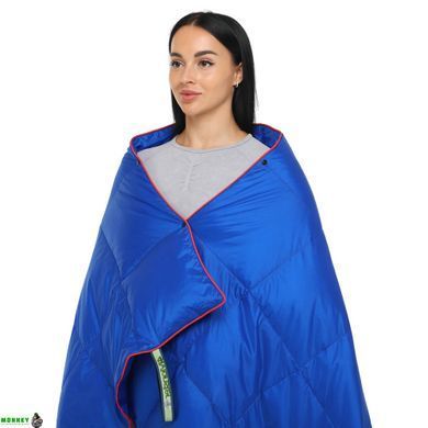 Ковдра туристична PUFFY DOWN BLANKET 4Monster C-BKR-178 Чорний (Нейлон 820D380T, качиний пух, покриття W, R водонепроник., р-р 127x178см, t -20 до 0)