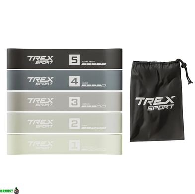 Набор резинок для фитнеса Trex Sport TX-065RBG 1-18кг