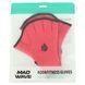 Рукавички для аквафітнесу MadWave M074603 S рожевий-чорний