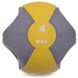 М'яч медичний медбол з двома ручками Zelart FI-2619-4 4кг сірий-жовтий