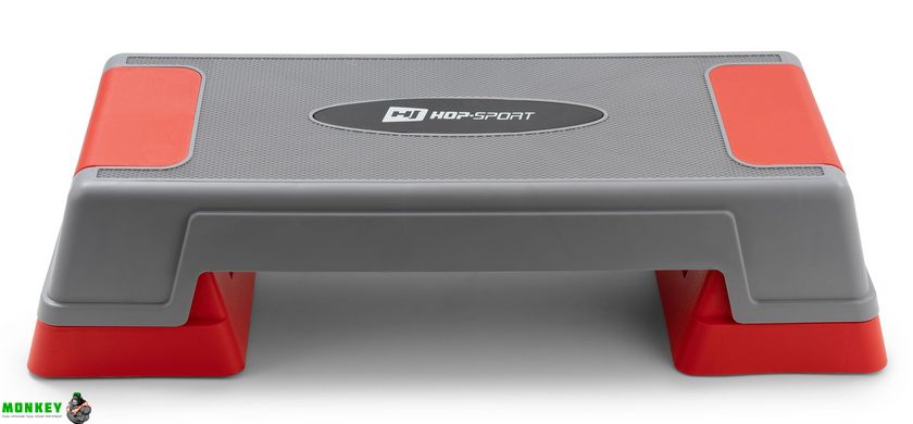 Степ платформа Hop-Sport HS-PP020AS серо-красная