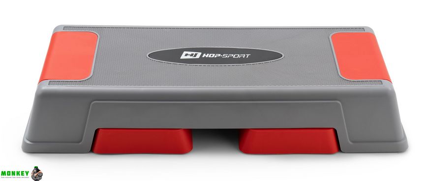 Степ платформа Hop-Sport HS-PP020AS серо-красная