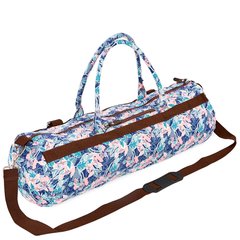 Сумка для йога коврика Yoga bag KINDFOLK SP-Sport FI-6969-5 (размер 20смх65см, полиэстер, хлопок, розовый-голубой)