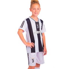 Форма футбольна дитяча з символікою футбольного клубу JUVENTUS домашня 2020 SP-Sport CO-2957 зріст 116-165 см білий-чорний