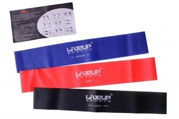Фитнес резинка LiveUp LOOP BAND черный