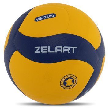 Мяч волейбольный Клееный ZELART VB-7400 (PU, №5, 5 сл., клееный)