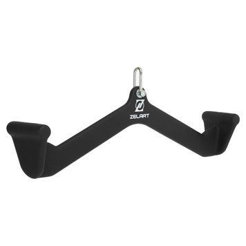 Рукоятка для тяги із широким хватом Zelart TA-9629 55см чорний