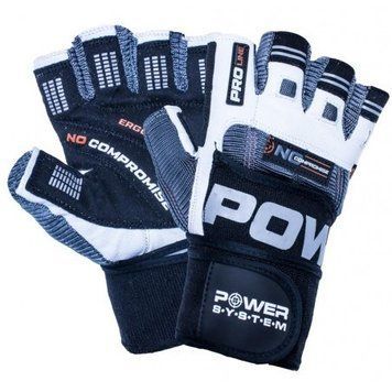 Рукавички для фітнесу і важкої атлетики Power System No Compromise PS-2700 Black/White XS