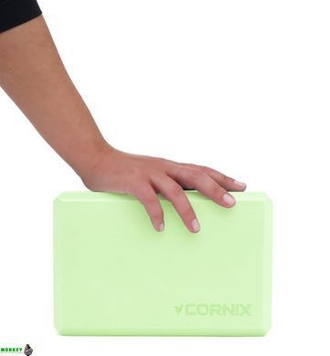 Блок для йоги Cornix EVA 22.8 x 15.2 x 7.6 см XR-0103 Green