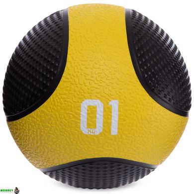 М'яч медичний медбол Zelart Medicine Ball FI-2824-1 1кг чорний