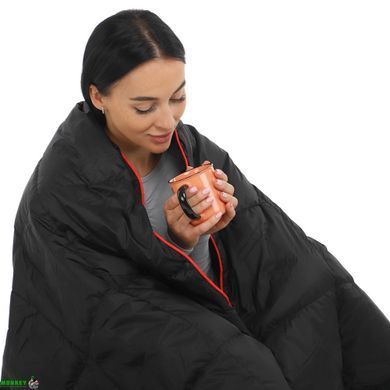 Ковдра туристична PUFFY DOWN BLANKET 4Monster C-BKR-178 Синій (Нейлон 820D380T, качиний пух, покриття W, R водонепроник., р-р 127x178см, t -20 до 0)