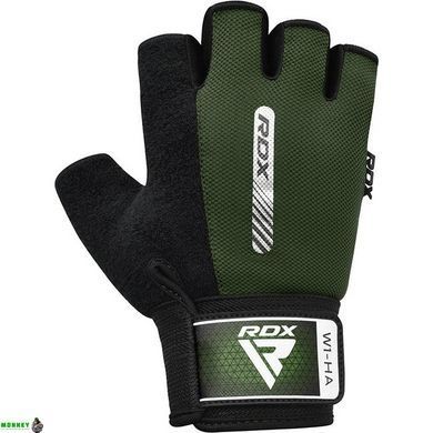 Перчатки для фитнеса RDX W1 Half Army Green M