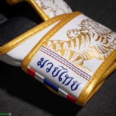 Перчатки для ММА Phantom Muay Thai White Gold L/XL (капа в подарок)