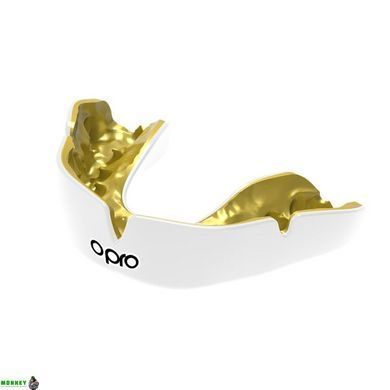 Капа OPRO Instant взрослая (возраст 11+) White/Gold (art.102520006)