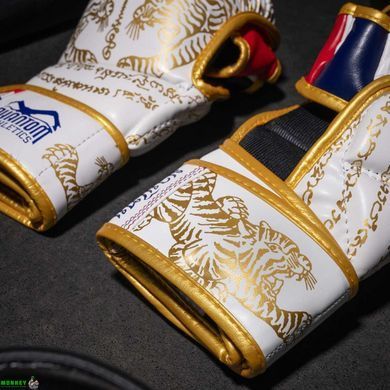 Перчатки для ММА Phantom Muay Thai White Gold L/XL (капа в подарок)