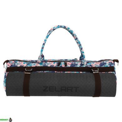 Сумка для йога коврика KINDFOLK Yoga bag SP-Sport FI-6969-5 розовый-голубой