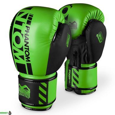 Боксерські рукавиці Phantom APEX Neon Green 14 унцій (капа в подарунок)
