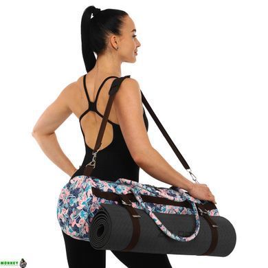 Сумка для йога коврика KINDFOLK Yoga bag SP-Sport FI-6969-5 розовый-голубой