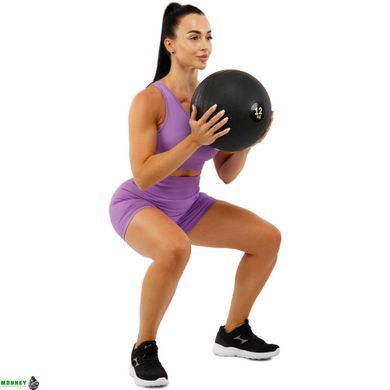 Мяч медицинский слэмбол для кроссфита Record SLAM BALL FI-5165-12 12кг черный