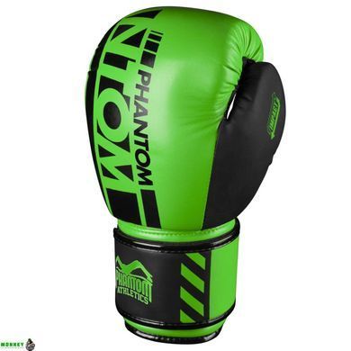 Боксерські рукавиці Phantom APEX Neon Green 14 унцій (капа в подарунок)