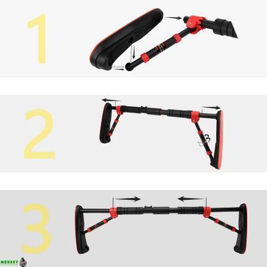 Турник раздвижной Cornix Elite 65-90 см XR-0289 Black/Red