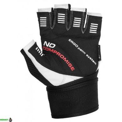 Перчатки для фитнеса и тяжелой атлетики Power System No Compromise PS-2700 Black/White XS