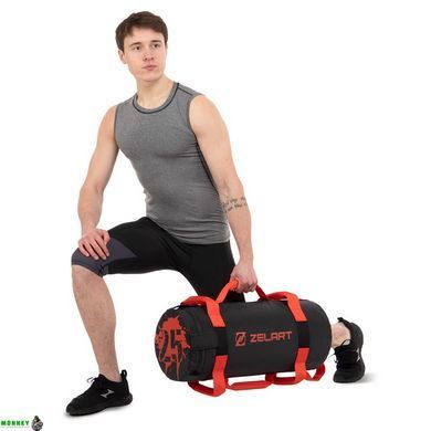 Мішок для кросфіту та фітнесу Zelart TA-7825-25 25кг червоний