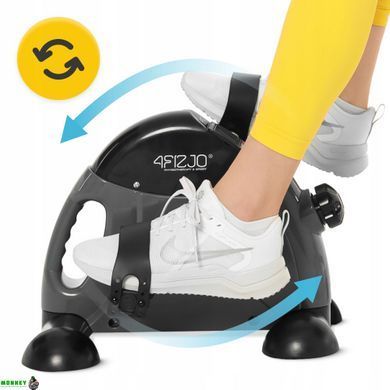 Мини велотренажер 4FIZJO Active 2 в 1 для рук и ног Grey/Black (P-5905973401708)