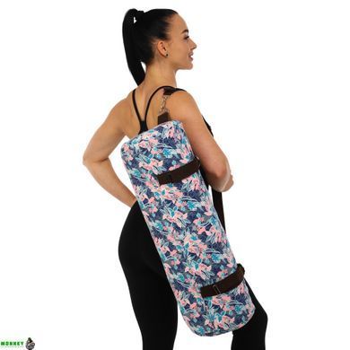 Сумка для йога коврика KINDFOLK Yoga bag SP-Sport FI-6969-5 розовый-голубой