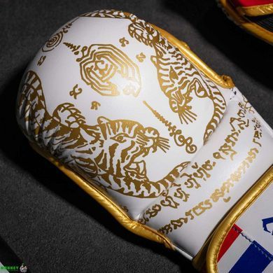 Перчатки для ММА Phantom Muay Thai White Gold L/XL (капа в подарок)