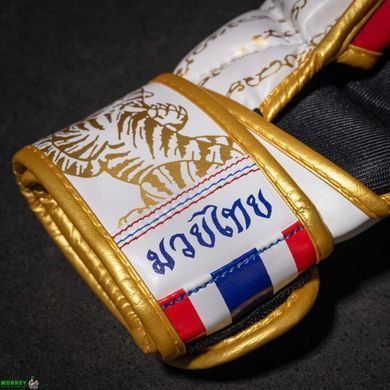 Перчатки для ММА Phantom Muay Thai White Gold L/XL (капа в подарок)