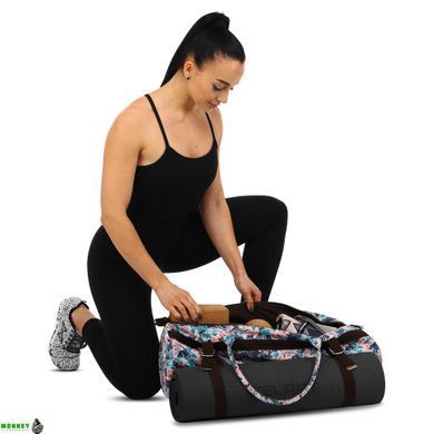 Сумка для йога коврика KINDFOLK Yoga bag SP-Sport FI-6969-5 розовый-голубой