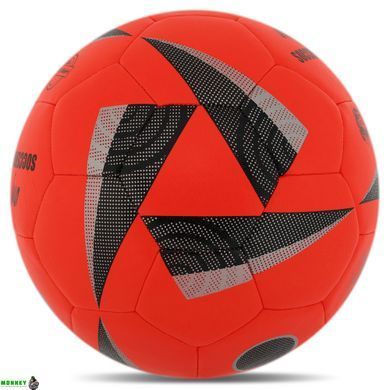 Мяч футбольный HYBRID SOCCERMAX FB-7992 Красный №5 PU