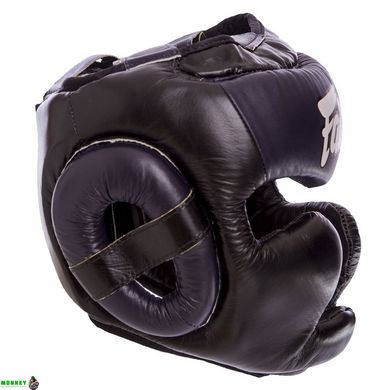 Шолом боксерський з повним захистом шкіряний FAIRTEX HG13-LACES M-XL кольори в асортименті