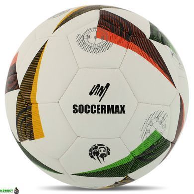 Мяч футбольный HYBRID SOCCERMAX FB-7992 Красный №5 PU