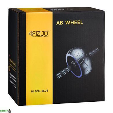Ролик (гімнастичне колесо) для преса 4FIZJO Ab Wheel XL Black/Blue (P-5907739314437)