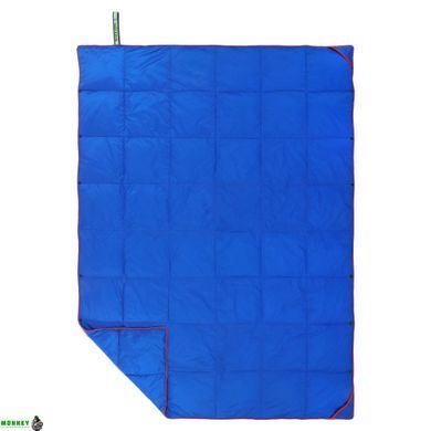 Ковдра туристична PUFFY DOWN BLANKET 4Monster C-BKR-178 Синій (Нейлон 820D380T, качиний пух, покриття W, R водонепроник., р-р 127x178см, t -20 до 0)