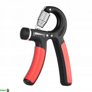Эспандер кистевой пружинный с регулируемой нагрузкой 4FIZJO 10-40 кг 4FJ0252 Black/Red