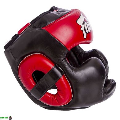 Шолом боксерський з повним захистом шкіряний FAIRTEX HG13-LACES M-XL кольори в асортименті