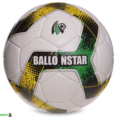 Мяч футбольный №5 LENS BALLONSTAR LN-09,10 (№5, 5 сл., сшит вручную, цвета в ассортименте)