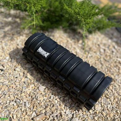 Массажный ролик (роллер) PowerPlay 4025 Massage Roller Черный (33x14см.)