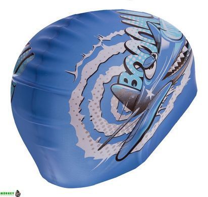 Шапочка для плавання дитяча MadWave CRAZY FLY M057807000W блакитний
