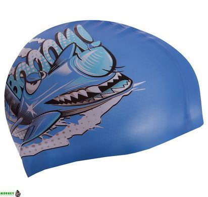 Шапочка для плавання дитяча MadWave CRAZY FLY M057807000W блакитний