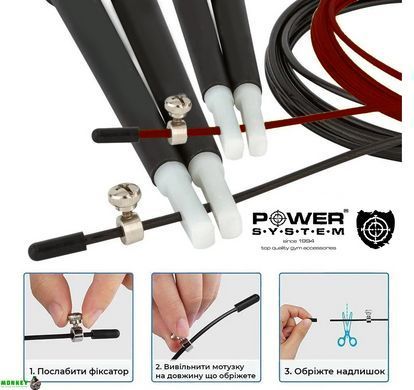 Швидкісна скакалка Power System Ultra Speed Rope PS-4033 Blue