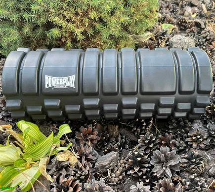 Массажный ролик (роллер) PowerPlay 4025 Massage Roller Черный (33x14см.)
