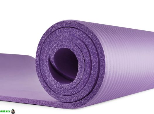 Мат для фітнесу та йоги Hop-Sport HS-N010GM 1см фіолетовий