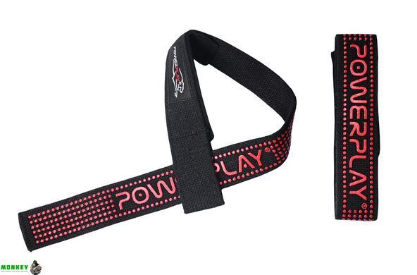 Лямки для тяги PowerPlay PP 7064 Black черно-красные
